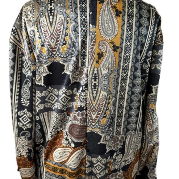 ZARA VELVET BOMBER JACKET PAISLEY  
SIZE: M / RETRO LUXE STREET STYLE FOR WOMEN - Picture 8 of 11